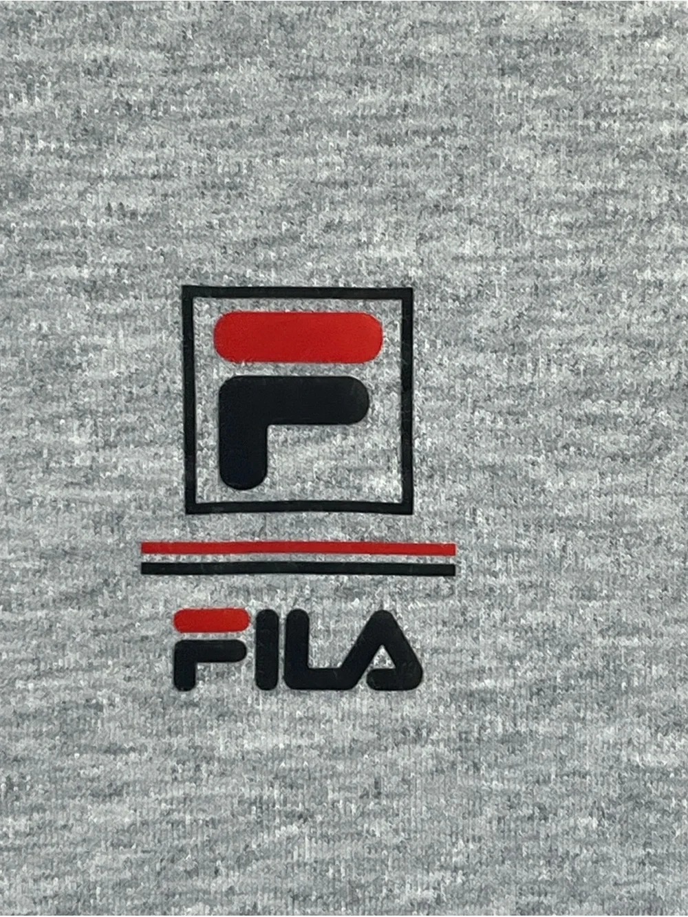 Vintage Fila Men's Gray Pullover Long Sleeve Sweatshirt Size Large